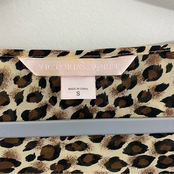 Victoria’s Secret Vintage Leopard Mini Dress Night Gown Cover Up Y2K Size Small - Picture 9 of 10